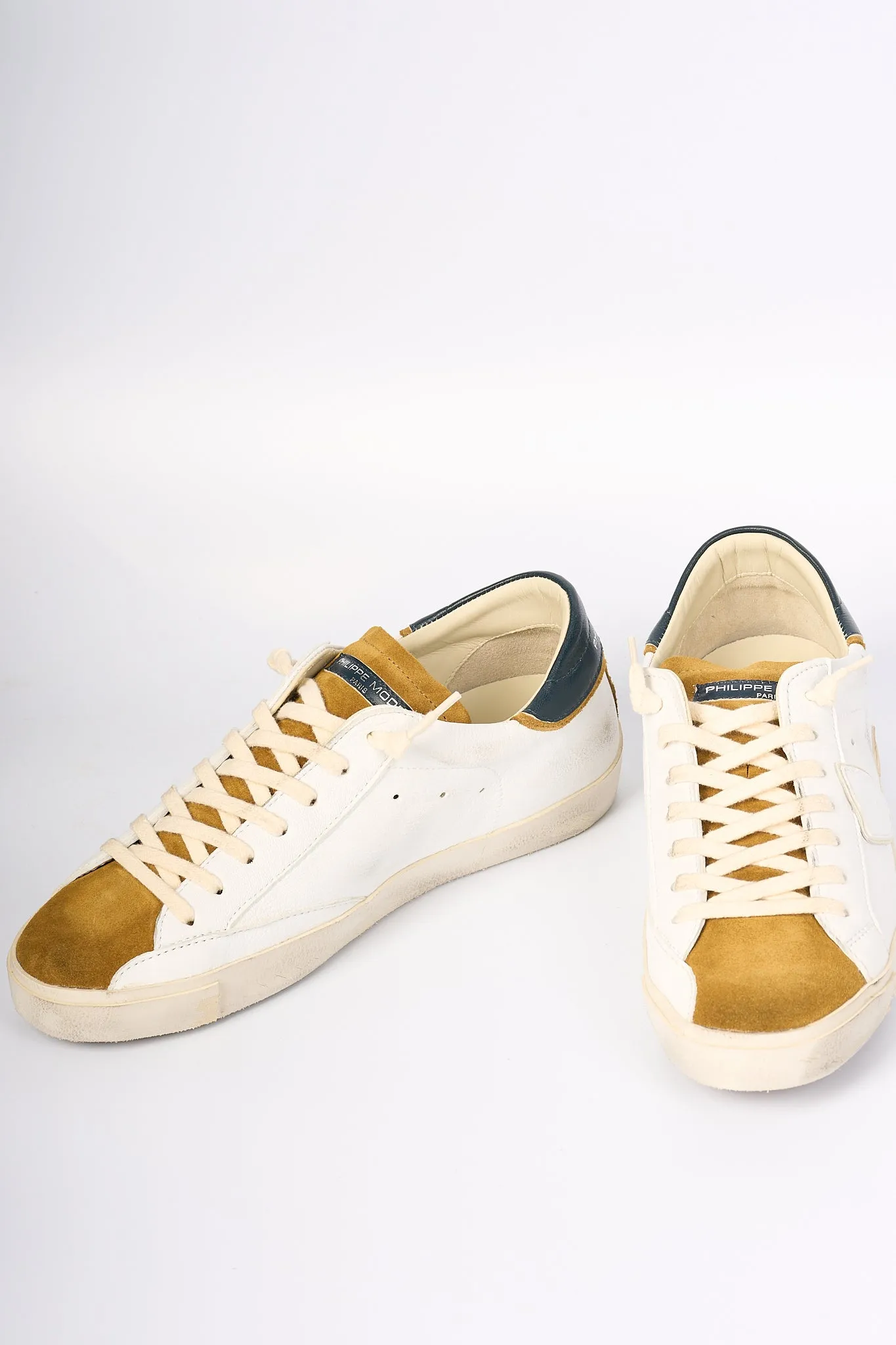 Philippe Model Sneaker Paris Bianco/Mustard Uomo