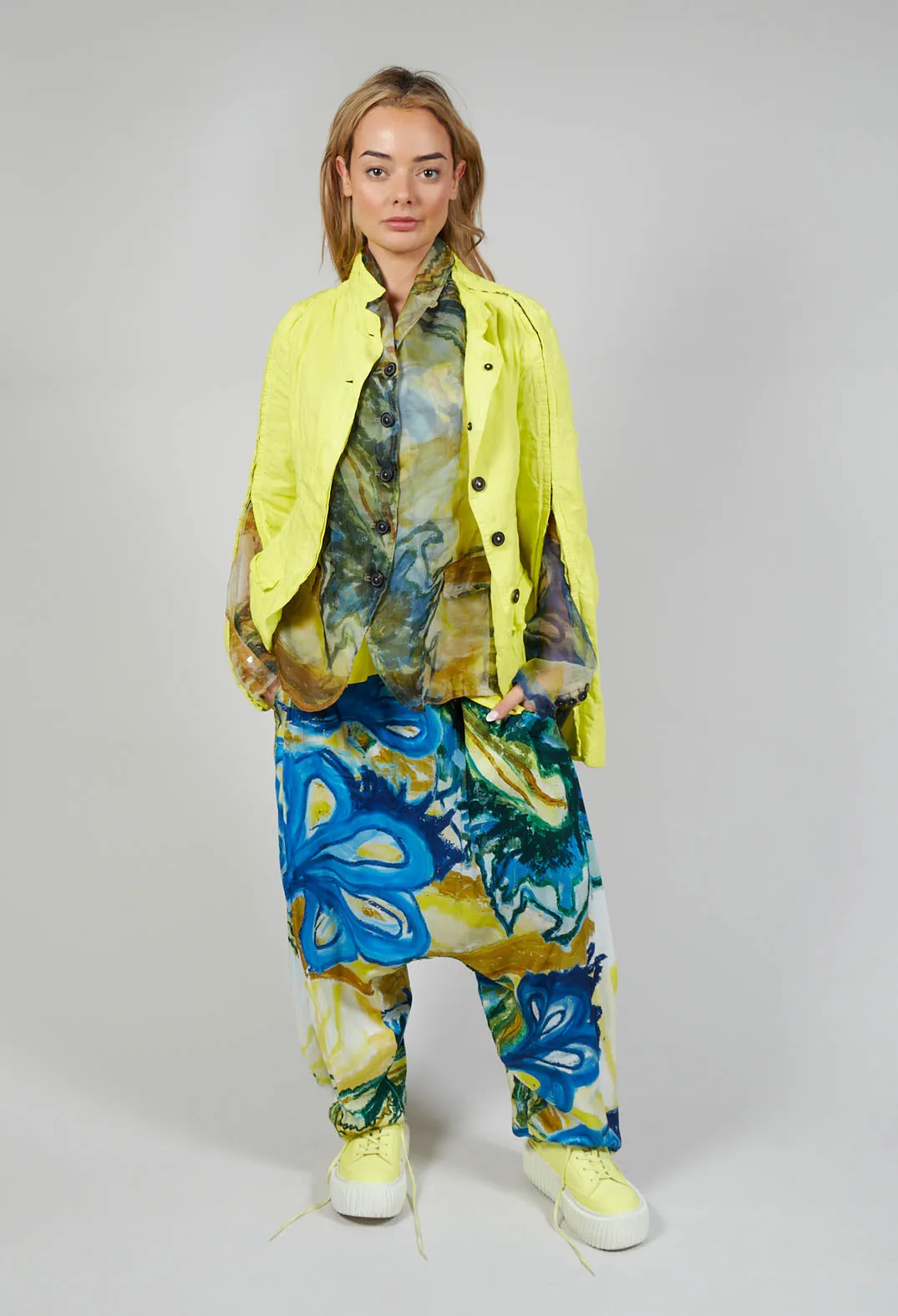 Pinned Sleeve Jacket in Lilly