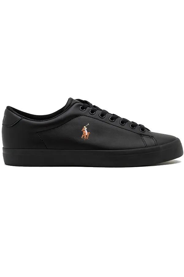 Ralph Lauren Longwood Leather Sneaker Blackout