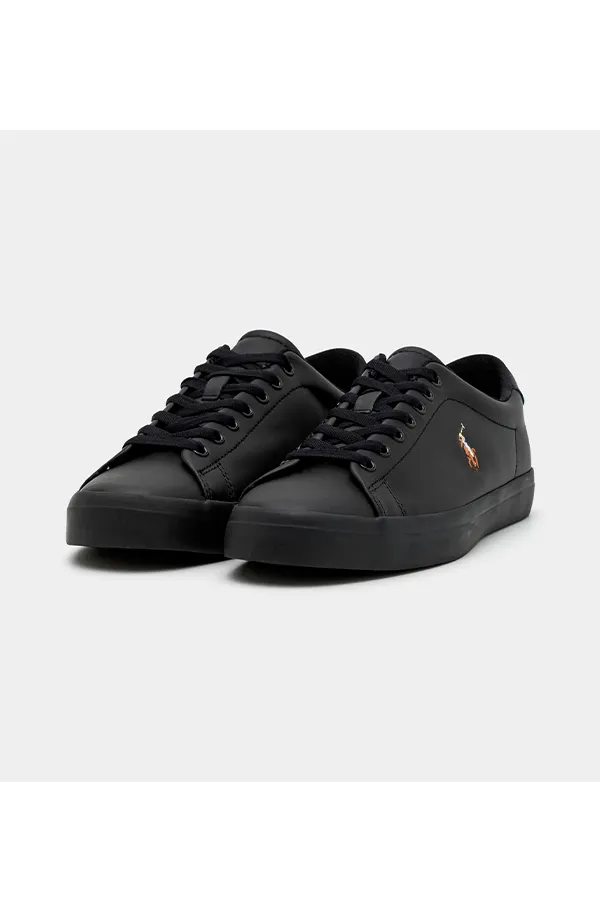 Ralph Lauren Longwood Leather Sneaker Blackout