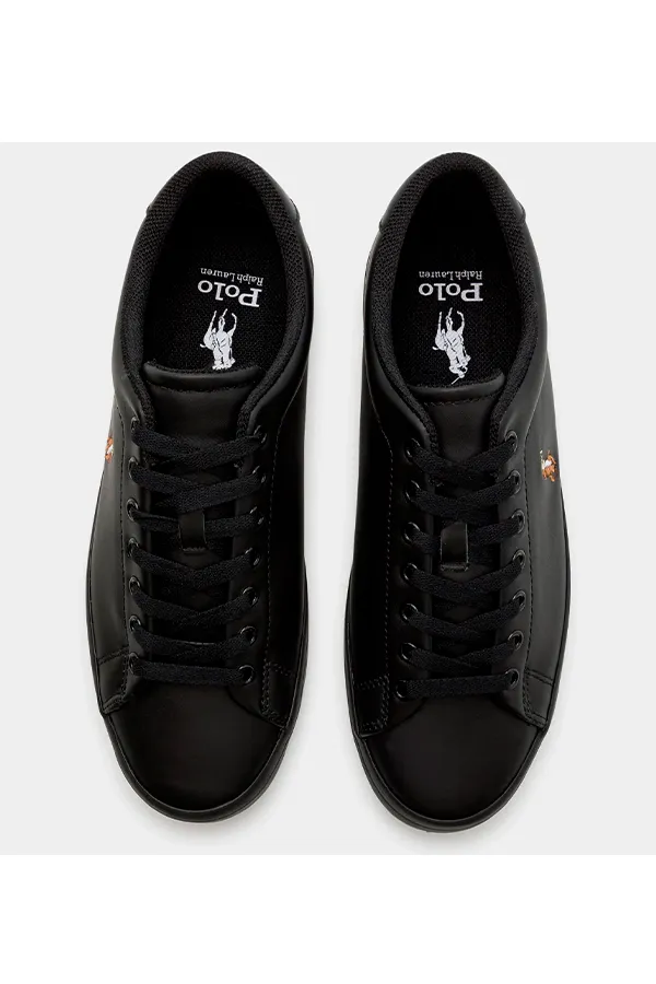 Ralph Lauren Longwood Leather Sneaker Blackout