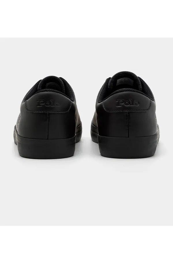 Ralph Lauren Longwood Leather Sneaker Blackout