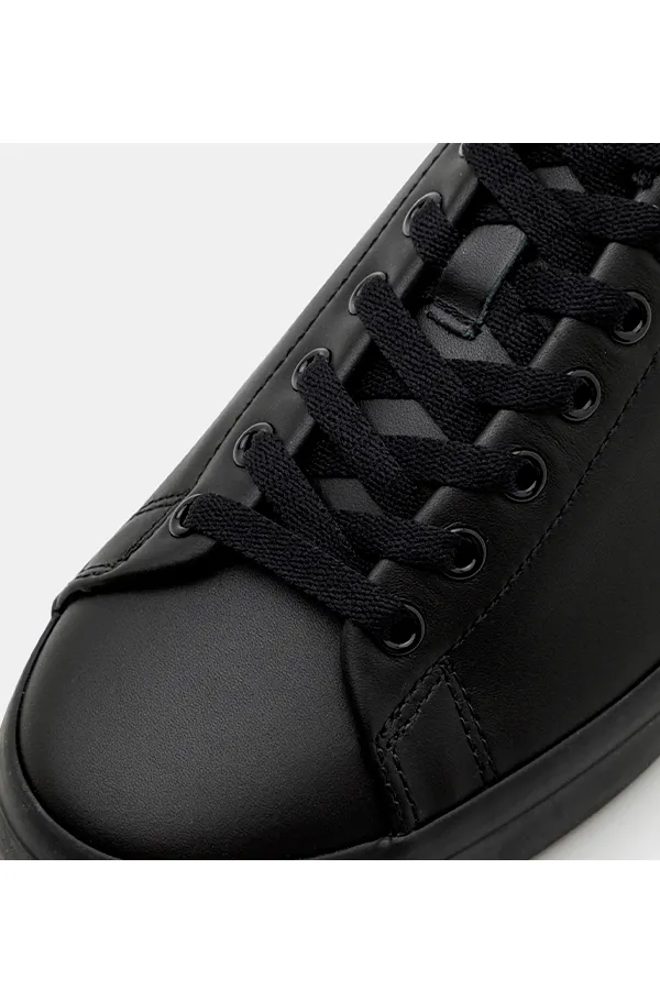 Ralph Lauren Longwood Leather Sneaker Blackout