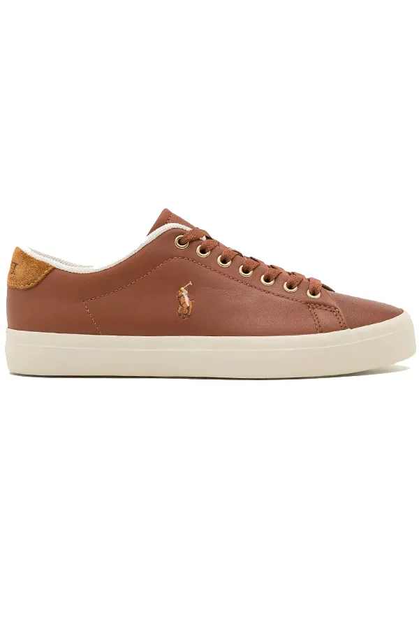 Ralph Lauren Longwood Leather Sneaker Tan