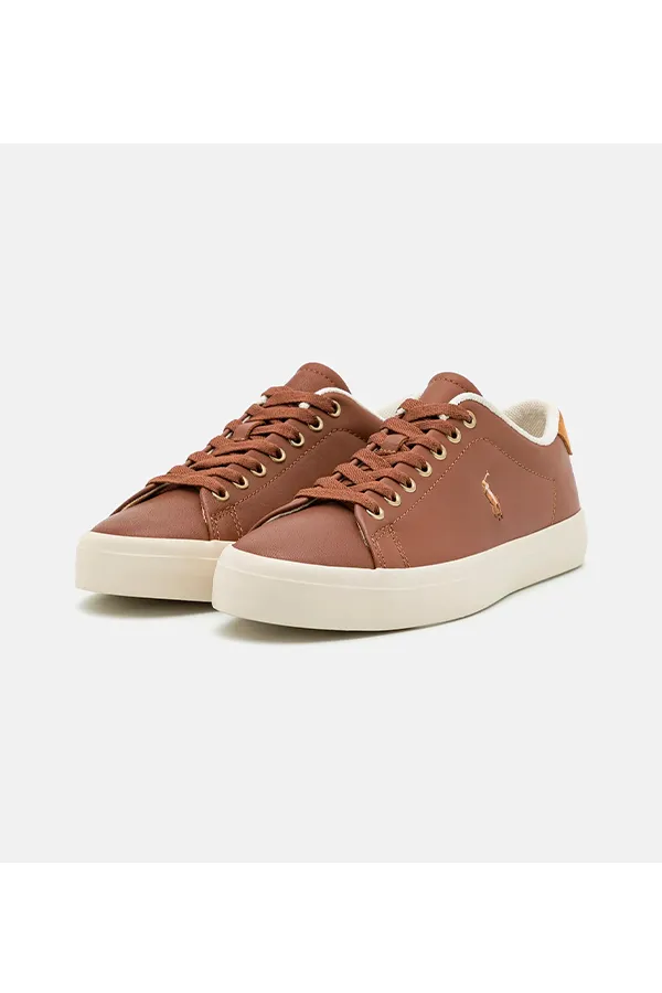 Ralph Lauren Longwood Leather Sneaker Tan