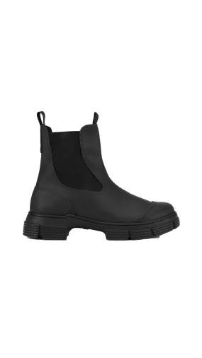 Recycled Rubber City Ankle Boots - Black