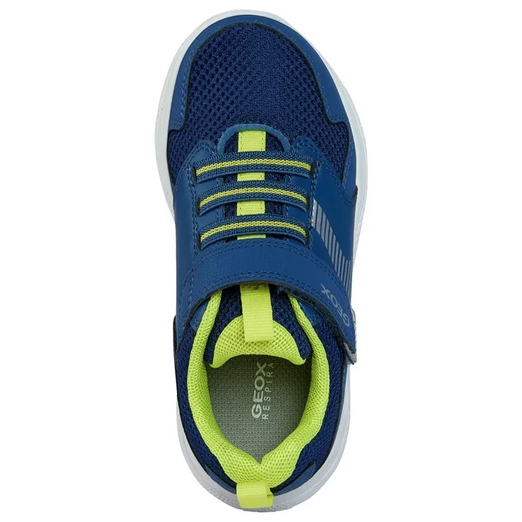 SNEAKERS GEOX BAMBINO J PRINTYE B. A - DBK ST.+MESH AVIO/LIME J26GBA 0CE14 C4B2K tg:26,27