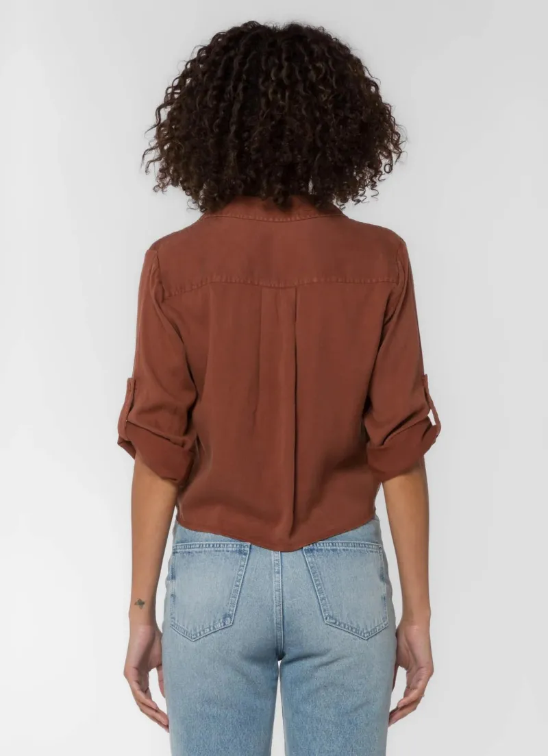 Solange Brown Top