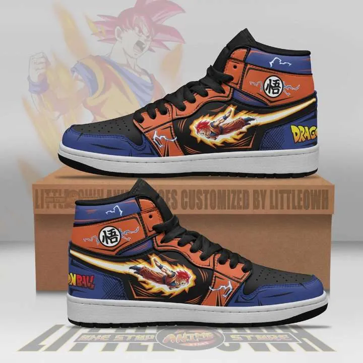 Son Goku Saiyan God Anime Shoes Dragon Ball JD1 Boot Sneakers