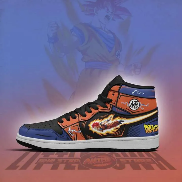 Son Goku Saiyan God Anime Shoes Dragon Ball JD1 Boot Sneakers