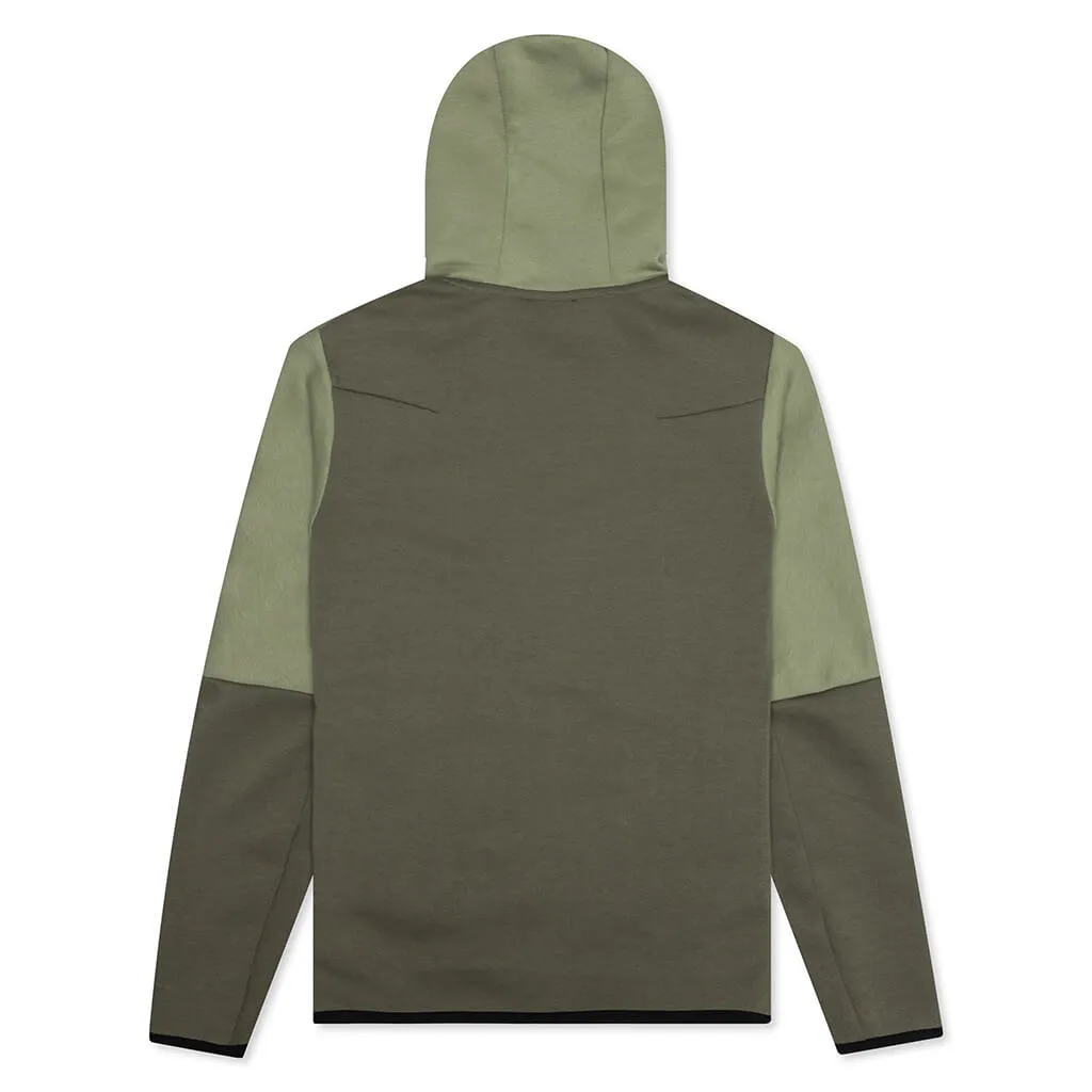 Sportswear Tech Fleece Full Zip Up Hoodie - Alligator/Medium Olive