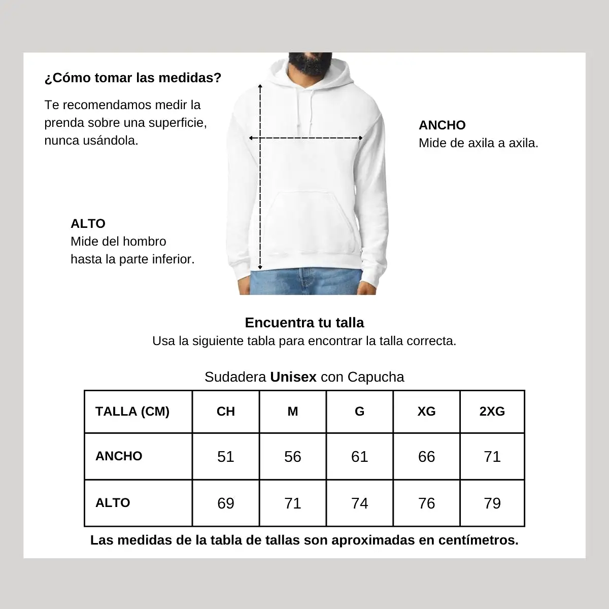 Sudadera Personalizada Unisex Tu Diseo Aquí