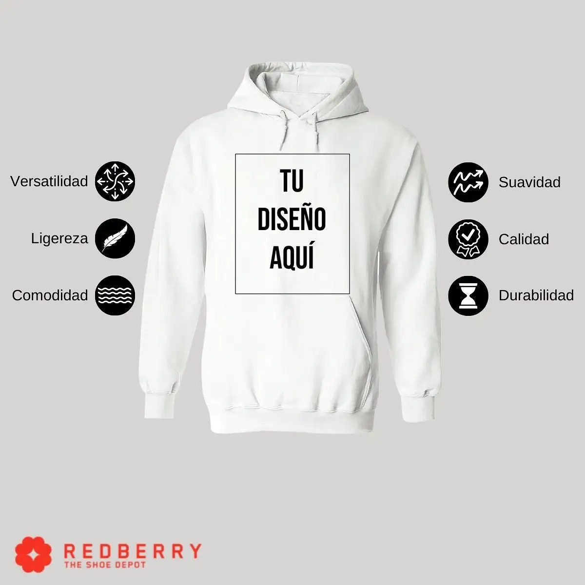 Sudadera Personalizada Unisex Tu Diseo Aquí