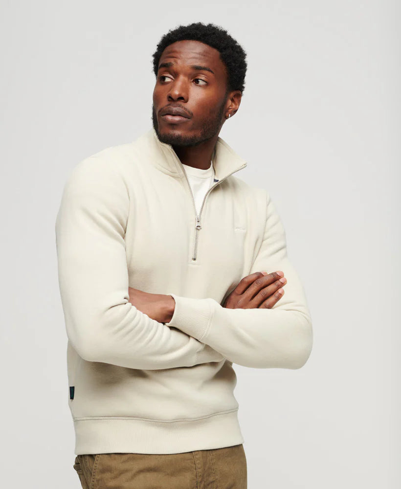 Superdry - Half Zip Sweatshirt Light Stone Beige