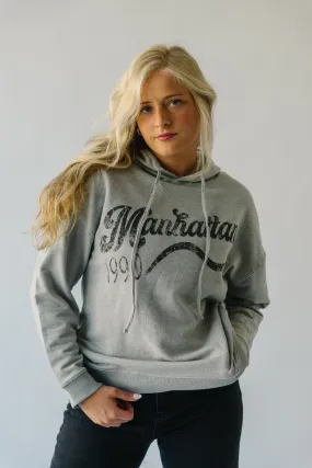 The Manhattan Hoodie in Heather Grey + Charcoal