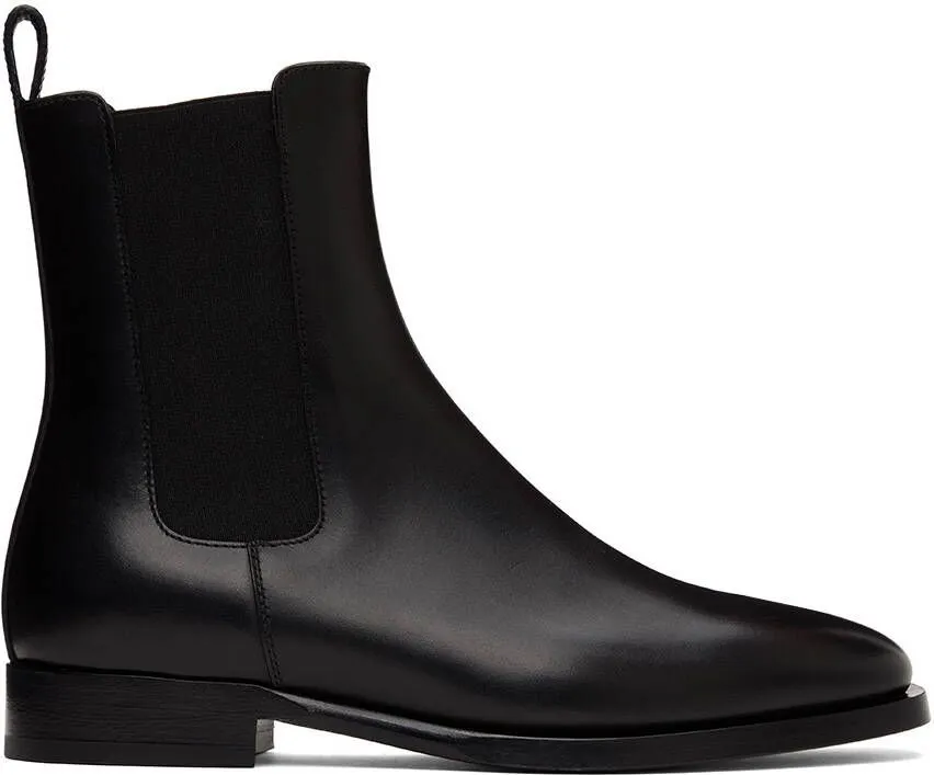 The Row Black Grunge Boots