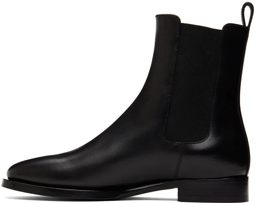 The Row Black Grunge Boots