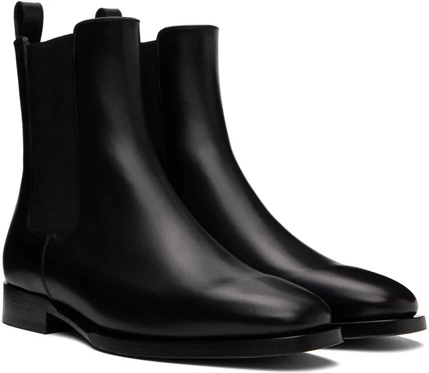 The Row Black Grunge Boots