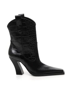 Tom Ford Embossed Square-Toe boots