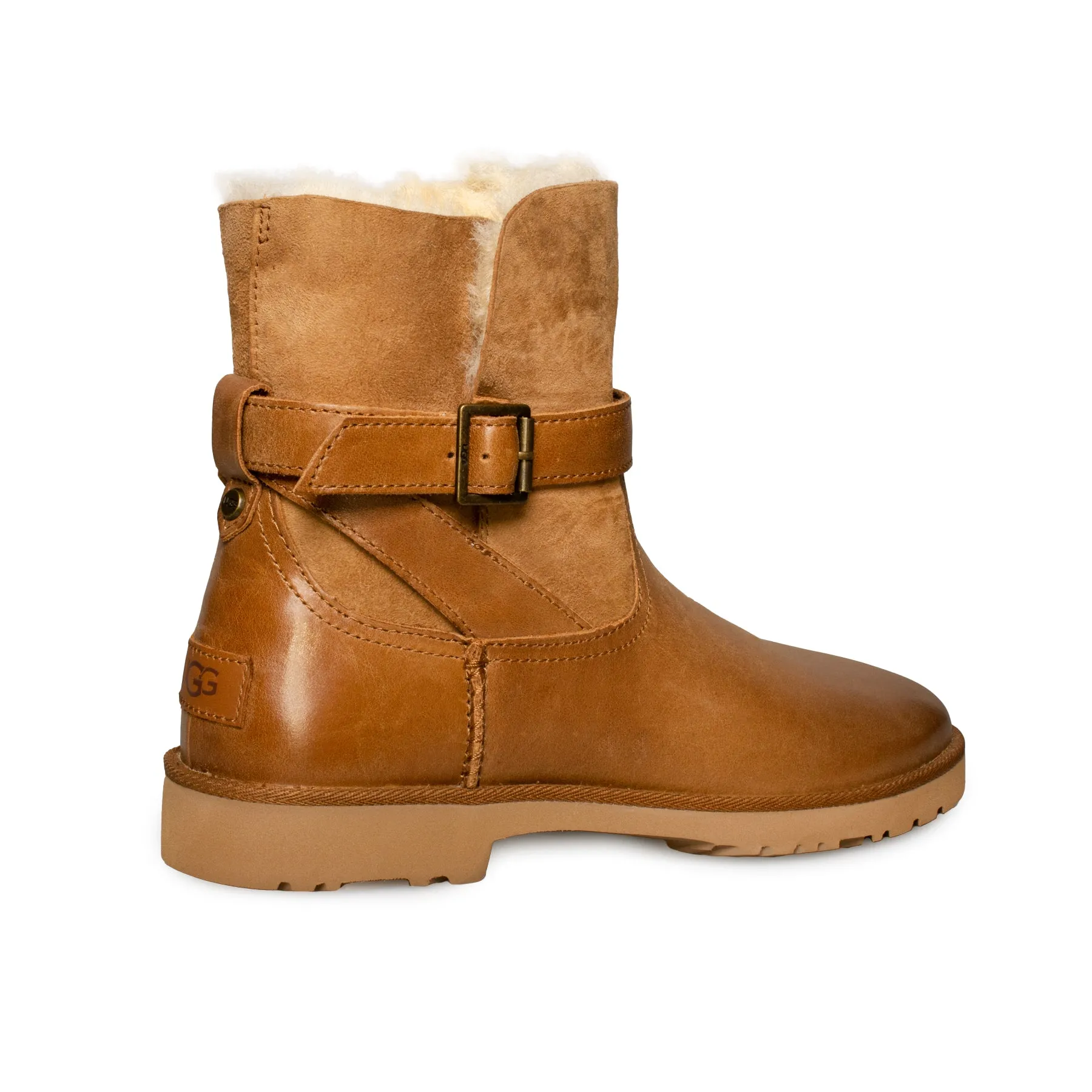 UGG Romely Buckle Chestnut Boots - Women's