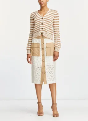 Veronica Beard - Artura Cardigan - Brown Multi