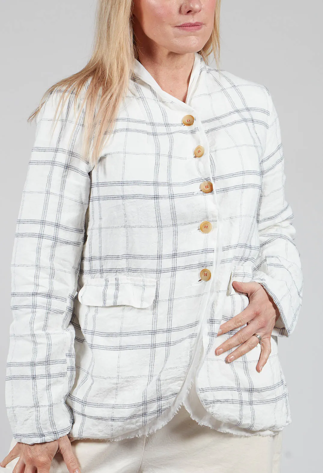 Veronique Jacket in Natural Check