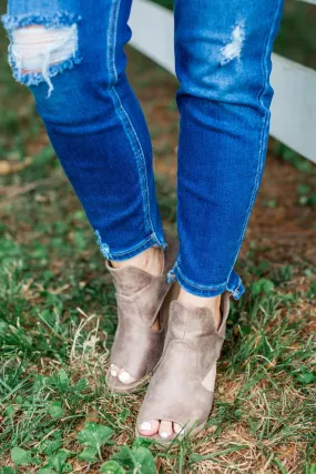 Very G Hollyridge Peep Toe Wedges- Taupe